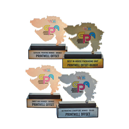 We Rewarded by Gujarat Printer Awards in 4 Categories.